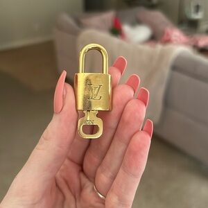 Louis Vuitton authentic gold padlock and key 🔐 #322